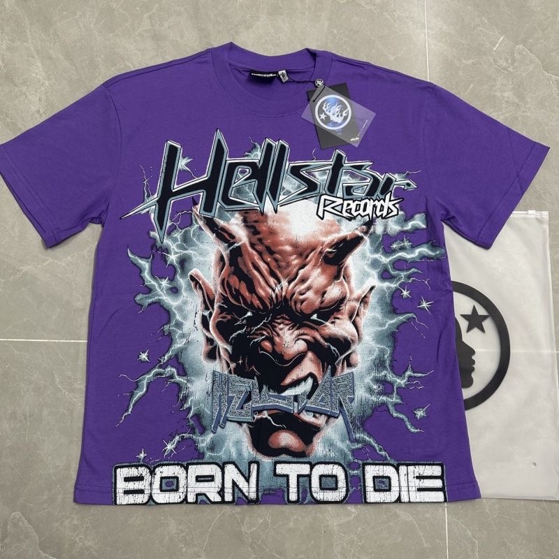 Hellstar Vintage Print Rock Street Short Sleeve T-Shirt