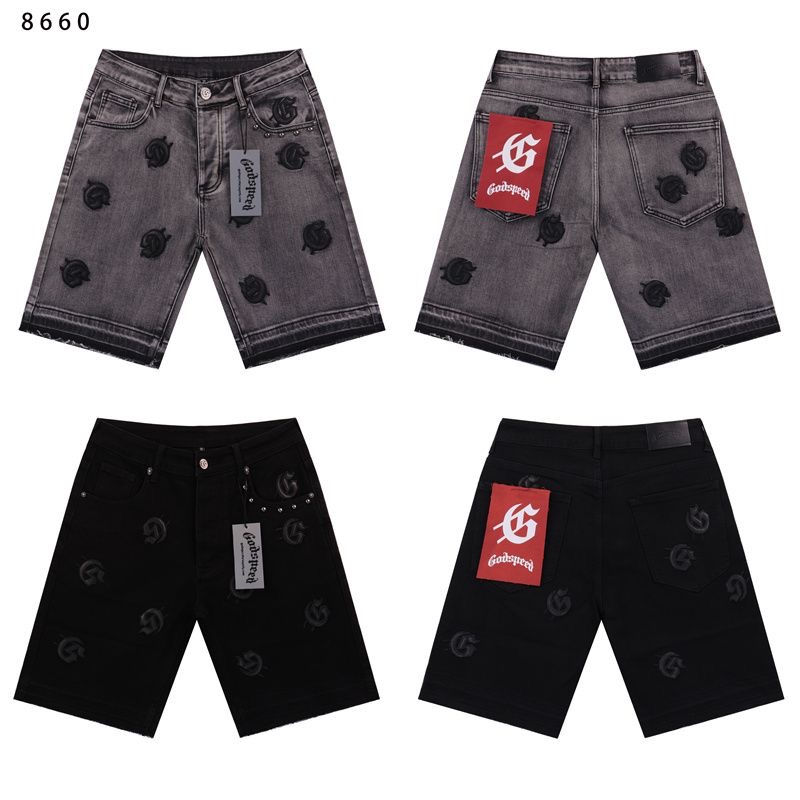 Godspeed Embroidery G Logo Denim Shorts 2 Colors