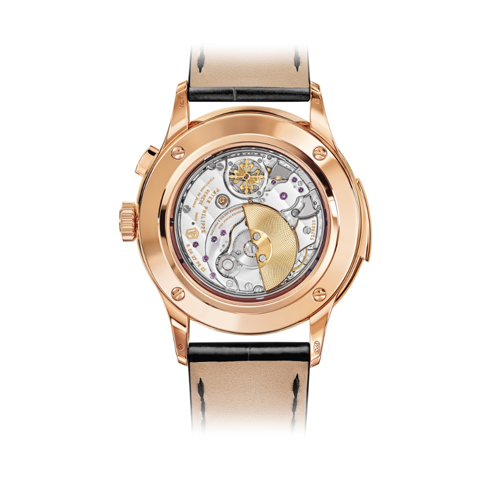 Patek Philippe Grand Complications Minute Repeater Perpetual Calendar Rose Gold Black Dial 5208R-001【1:1 Replica】