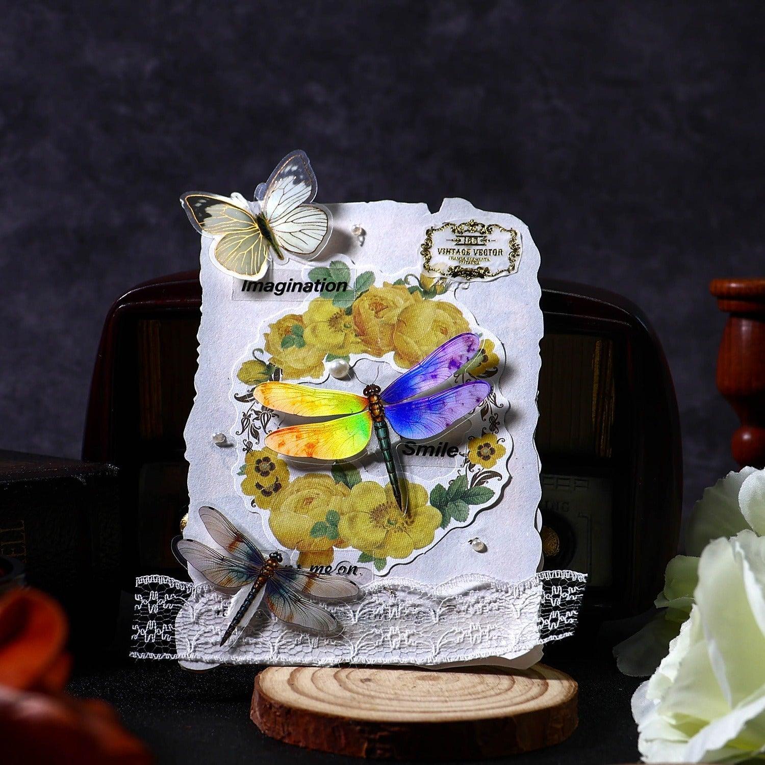 1143 Stickers Dragonfly Dance Series