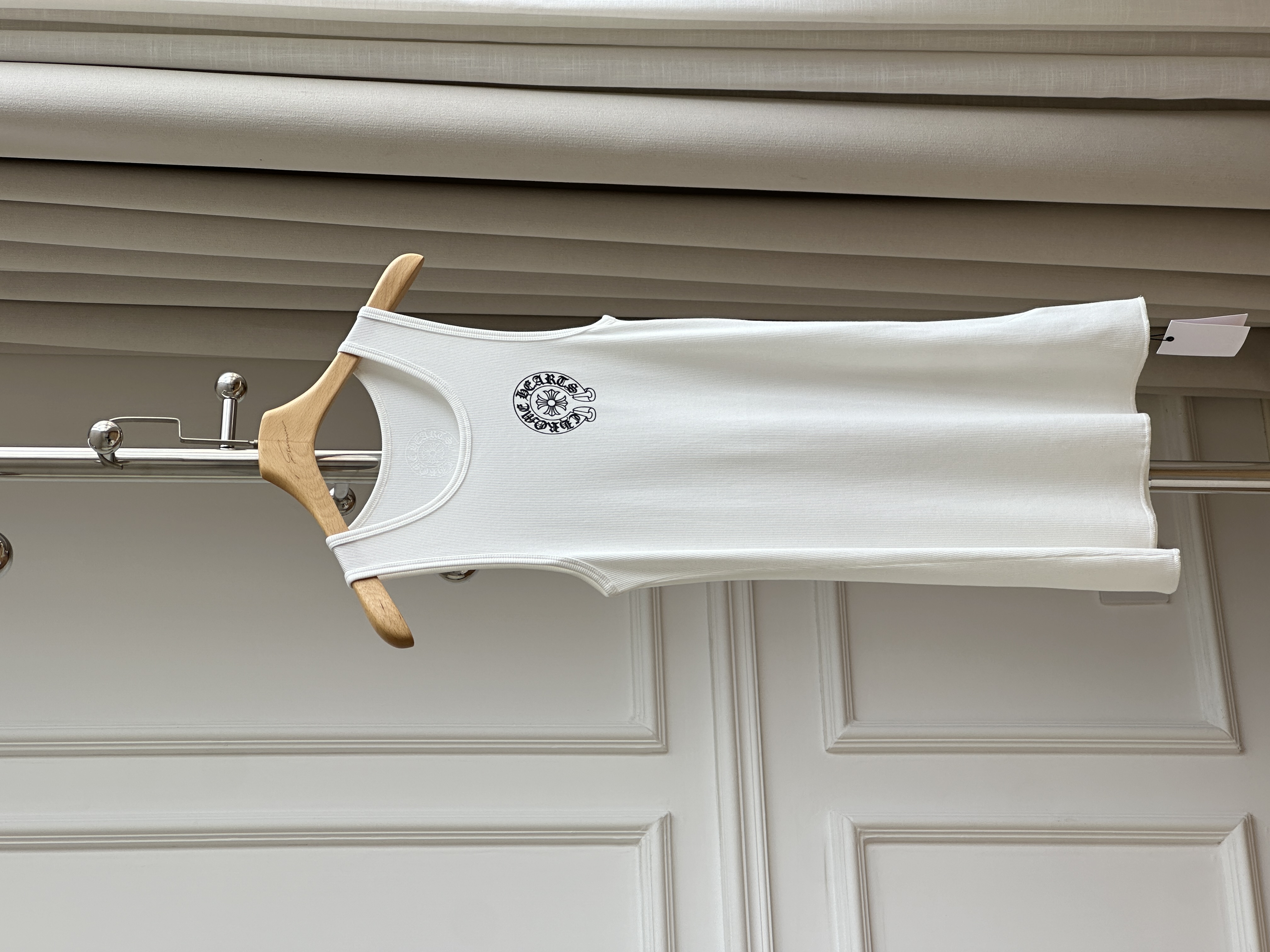 Chrome Hearts Horseshoe Print Ribbed Tank Top