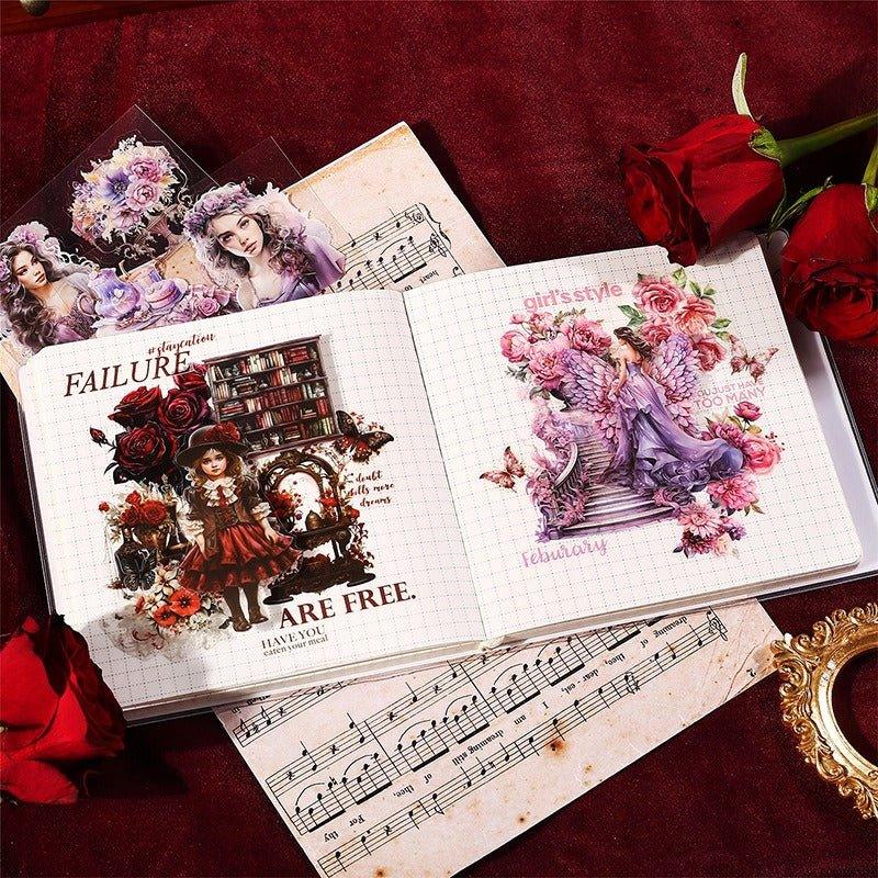 1108 Sticker Book Baroque Garden Girl Series