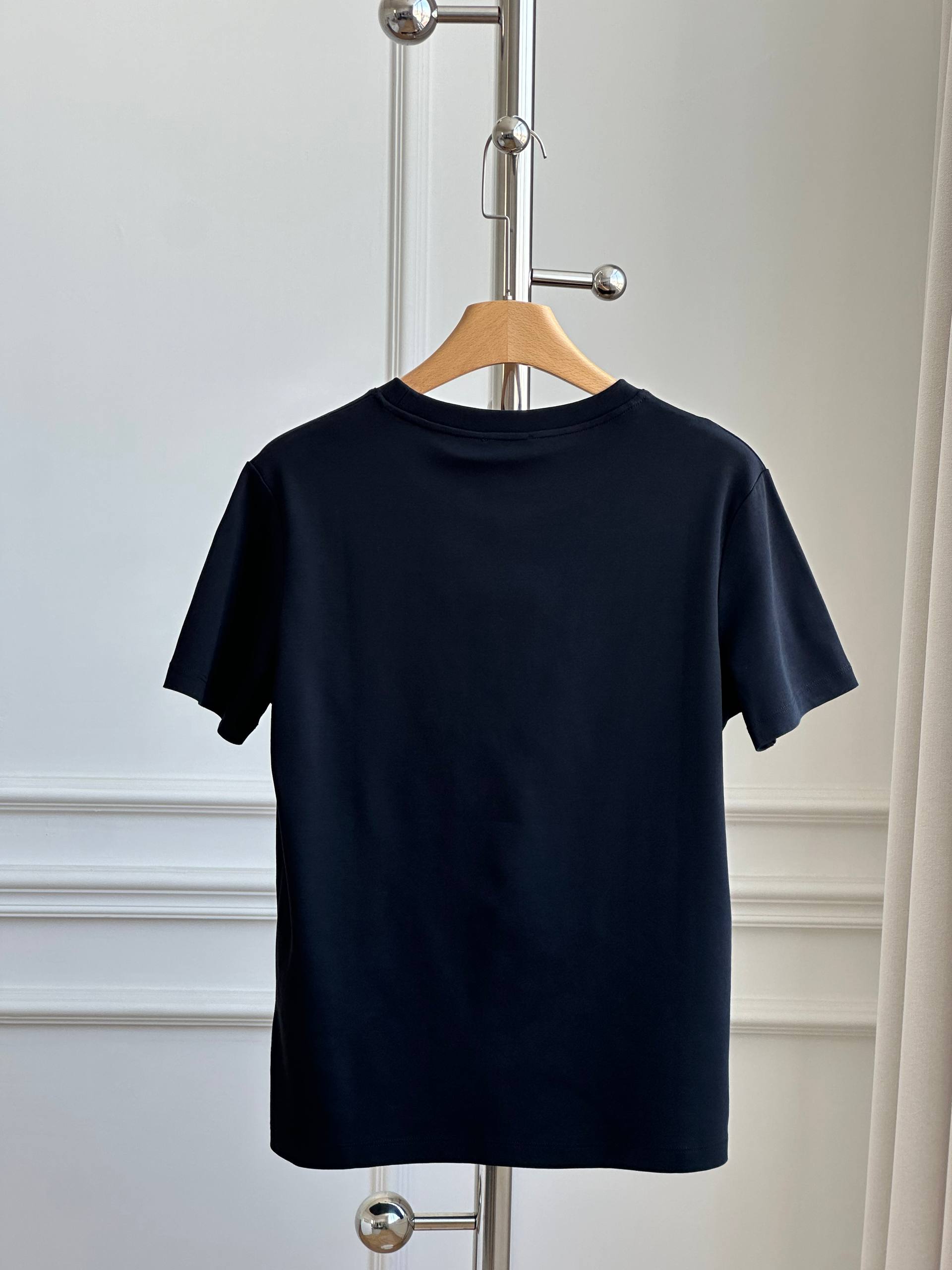 Chanel Interlocking CC Towel Embroidery Cotton T-Shirt