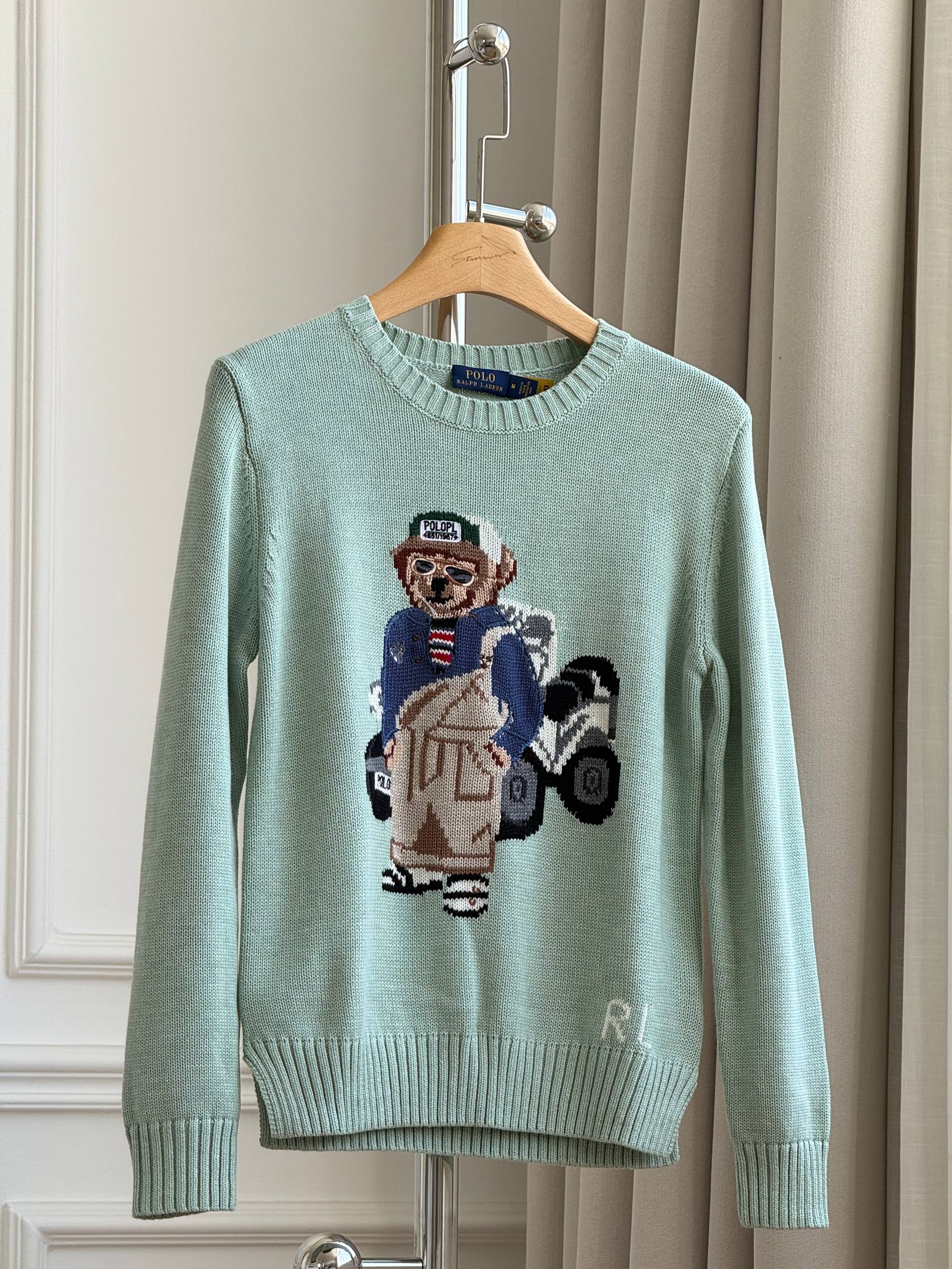Polo Ralph Lauren Racing Driver Polo Bear Crewneck Sweater