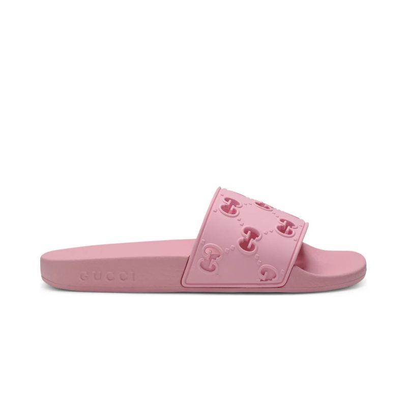 Gucci Womens GG Slide Rubber Sandals 573922