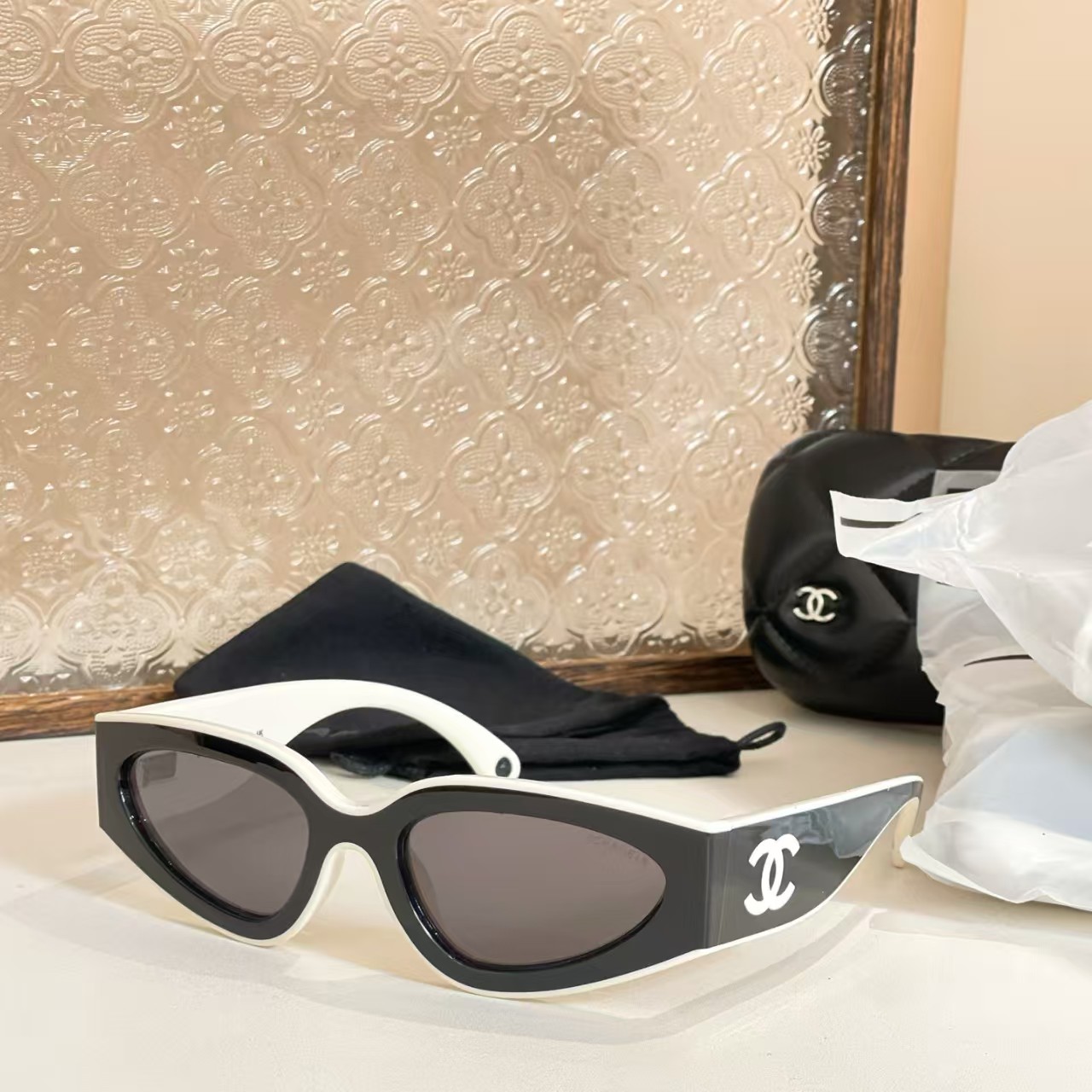 Chanel Sunglasses CH6056 - Black & White Polarized