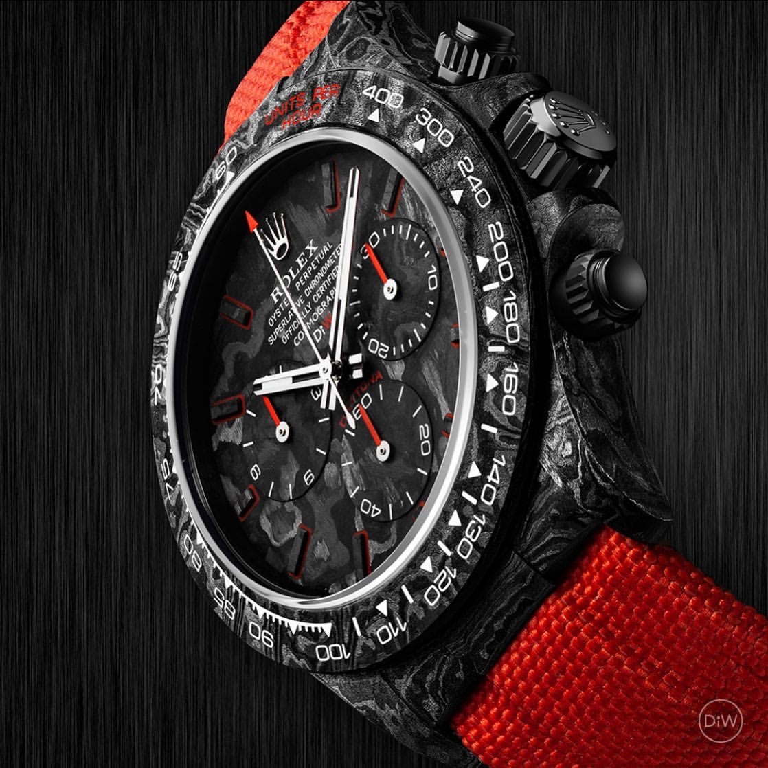 NTPT Carbon Rolex DiW Daytona RED EDITION UNIQUE Piece【1:1 Replica】