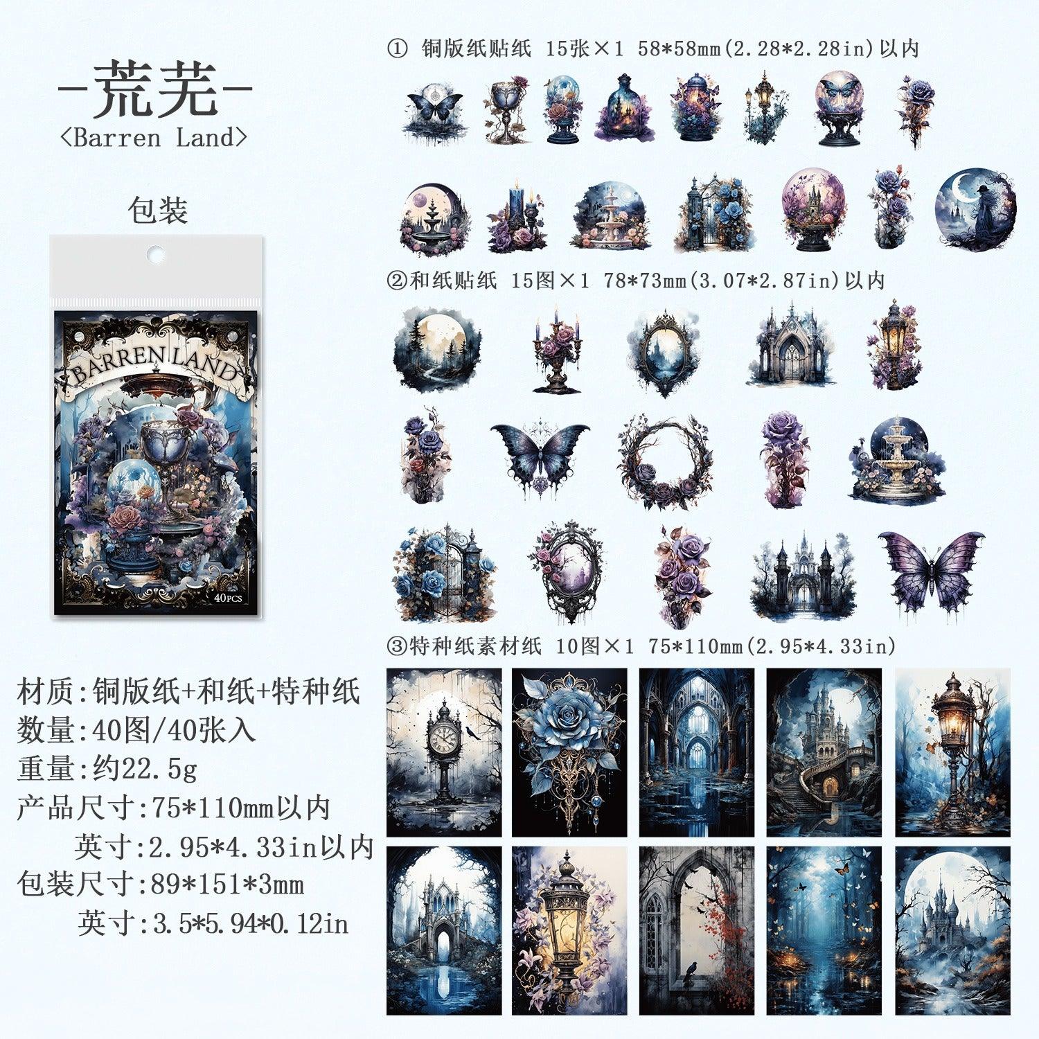 1109 Handwritten Notes Dark Handbook Series Sticker Pack