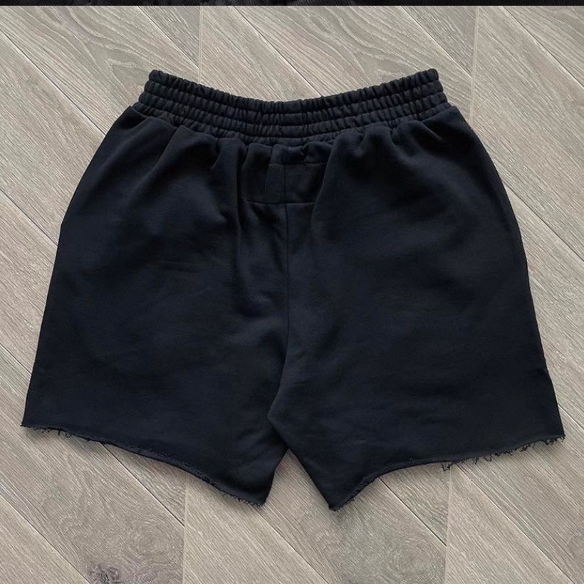 Sp5der black and white letters shorts