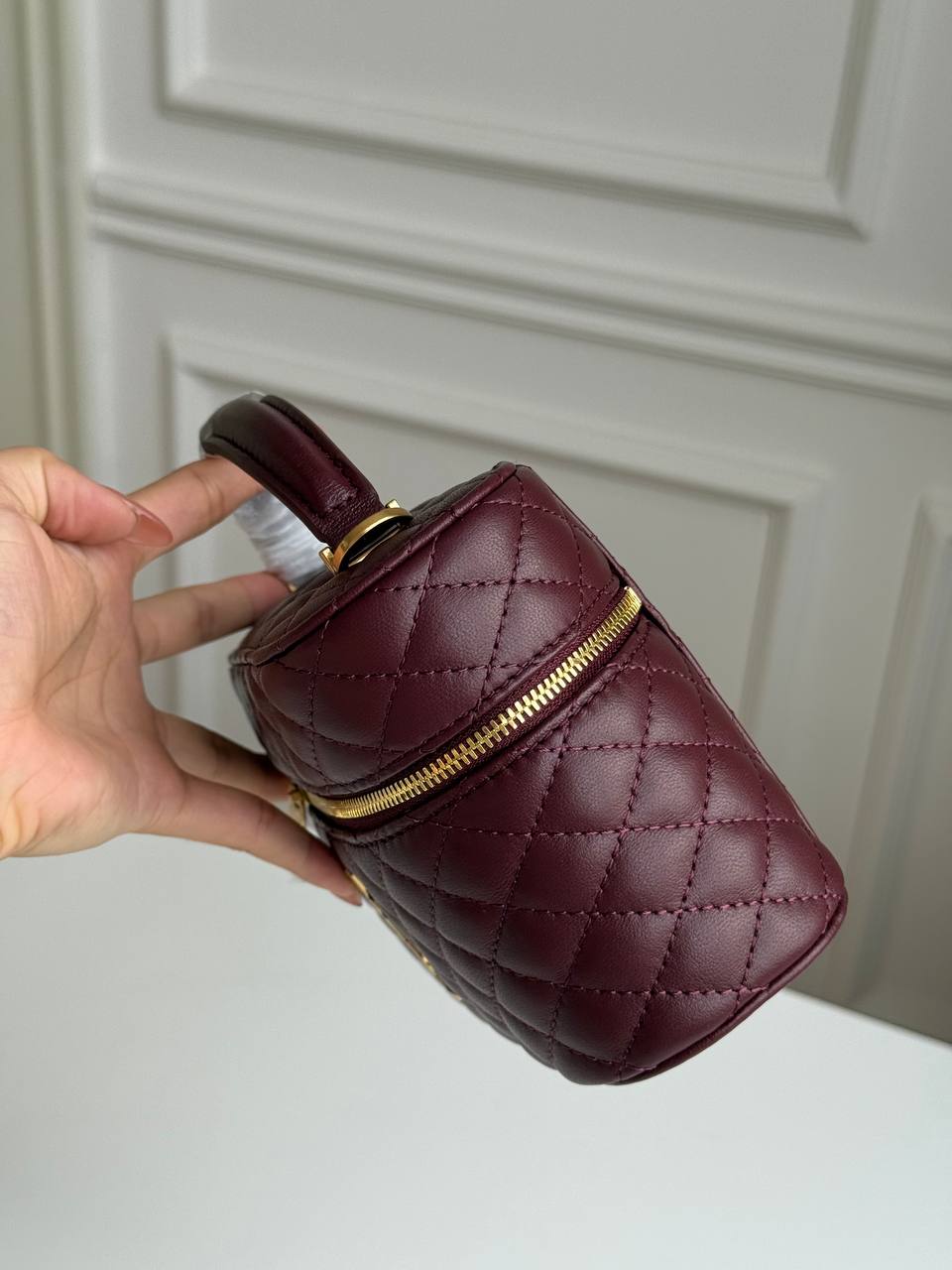 SAINT LAURENT GABY Quilted Leather Vanity Bag