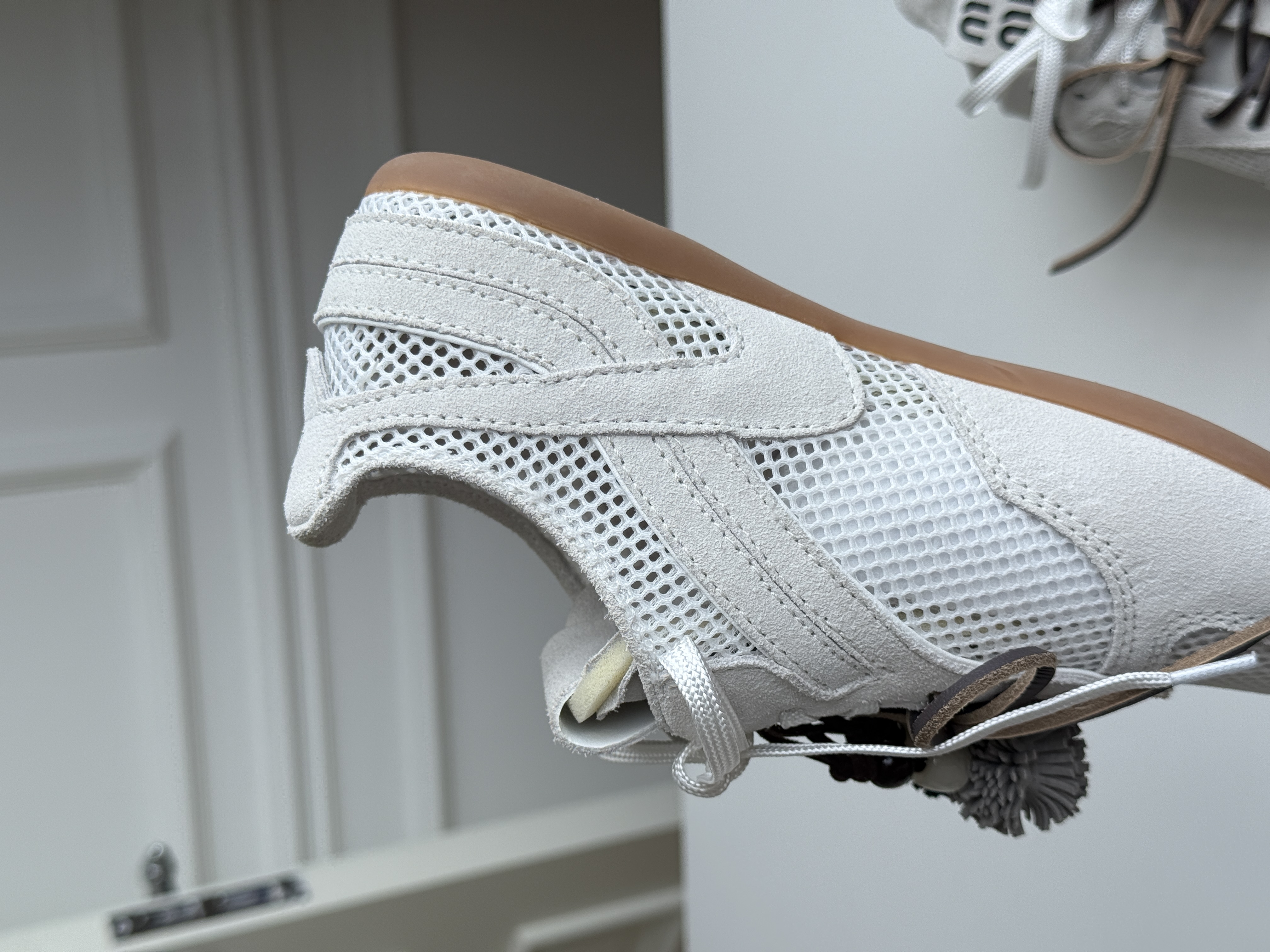 Miu Miu Gymnasium Mesh & Suede Sneakers