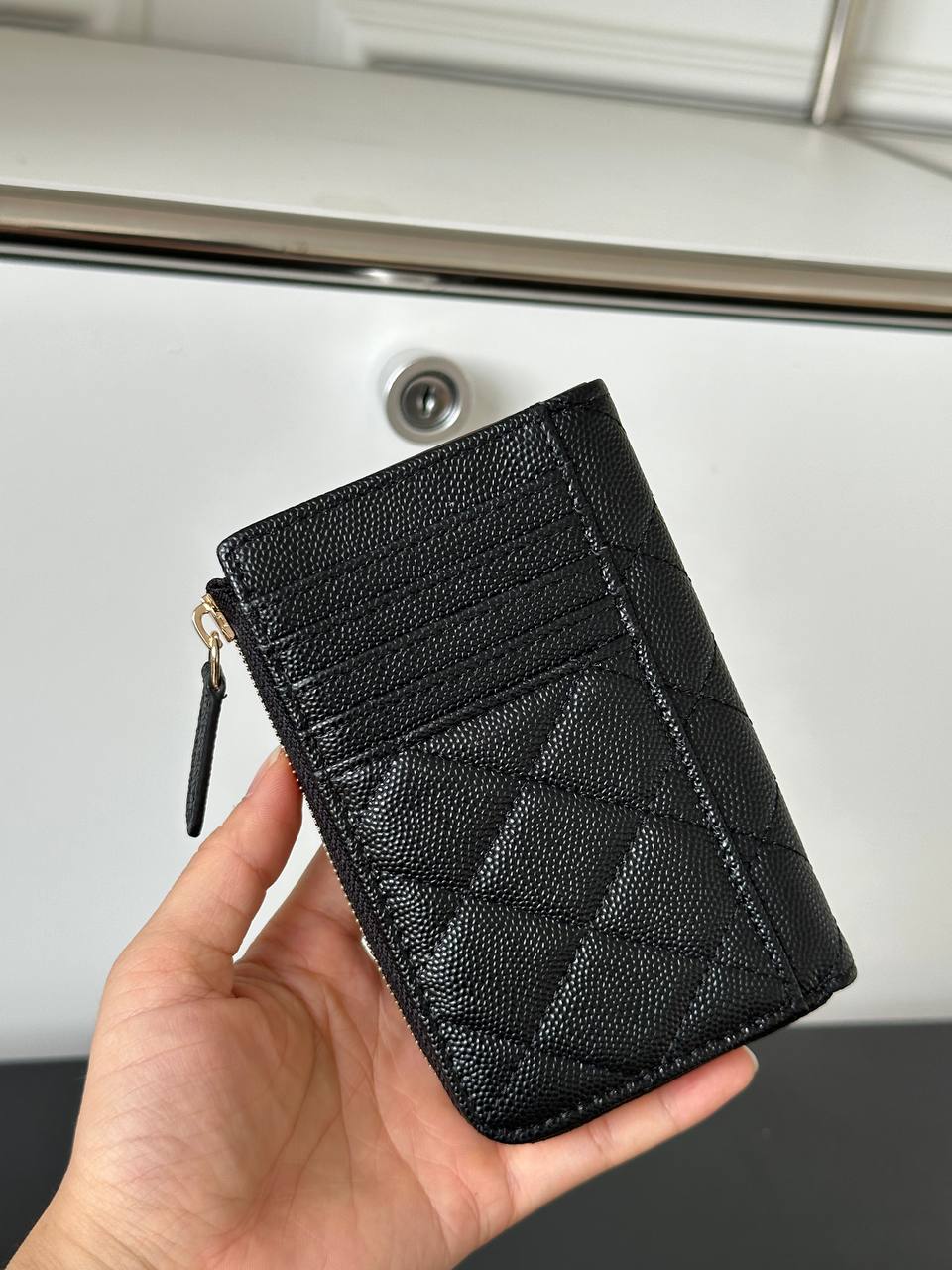 CHANEL Classic Quilted Zipped Coin Purse