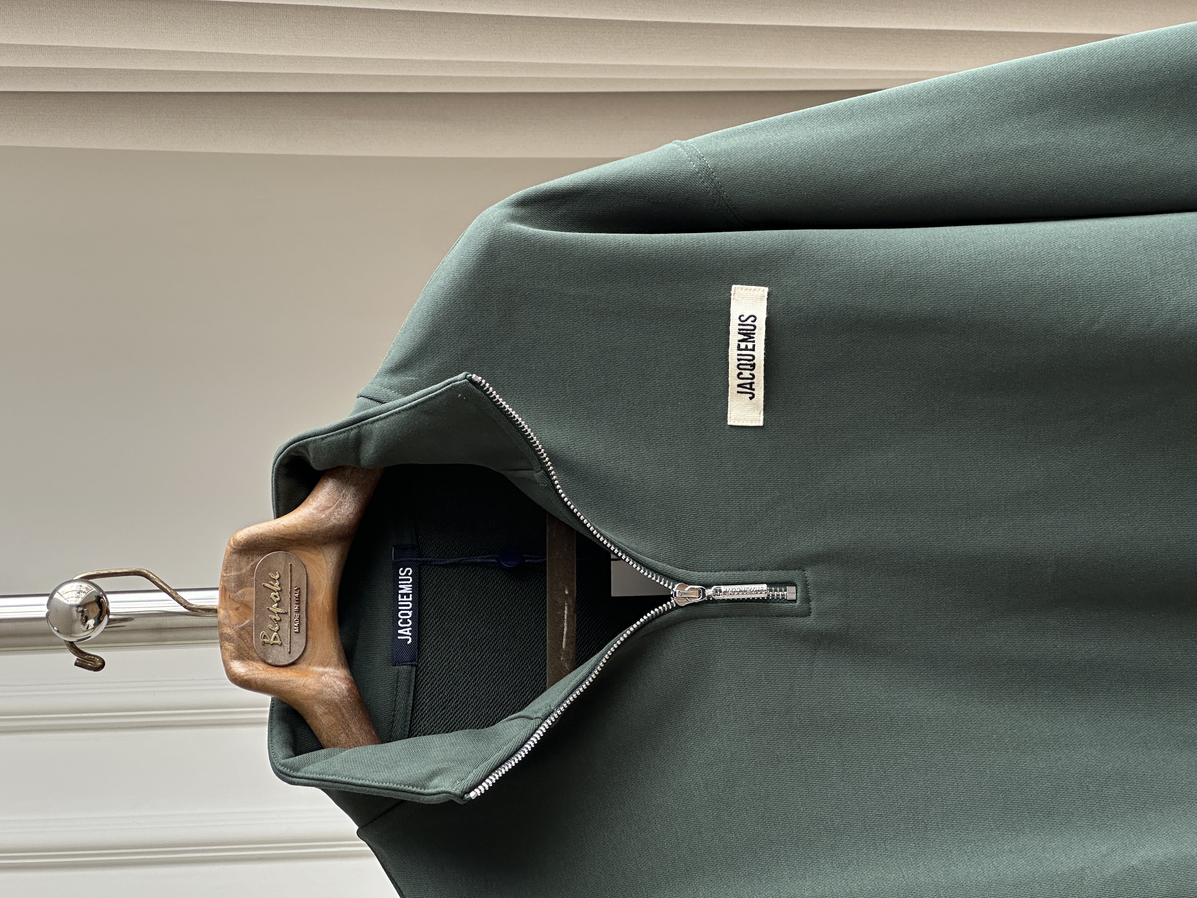 Jacquemus Logo-Patch Half-Zip Sweatshirt
