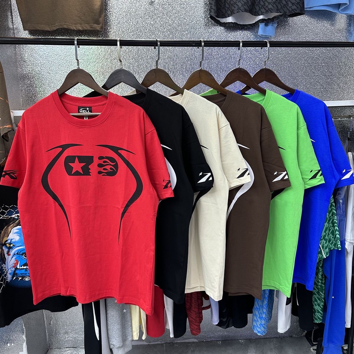 Hellstar warm up different colors tee