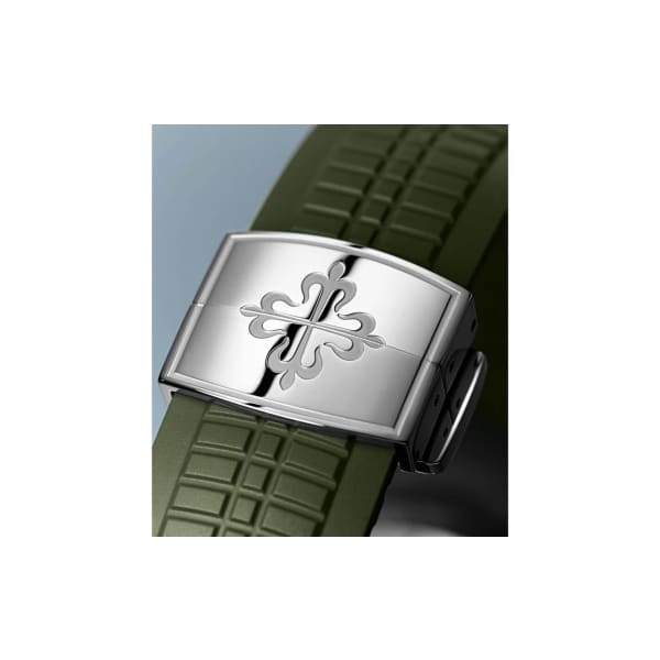 Patek Philippe Aquanaut White Gold 5168G-010 with Khaki Green Embossed dial【1:1 Replica】