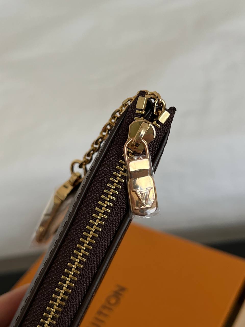 Louis Vuitton Classic Monogram Coated Canvas Zipper Coin & Card Pouch