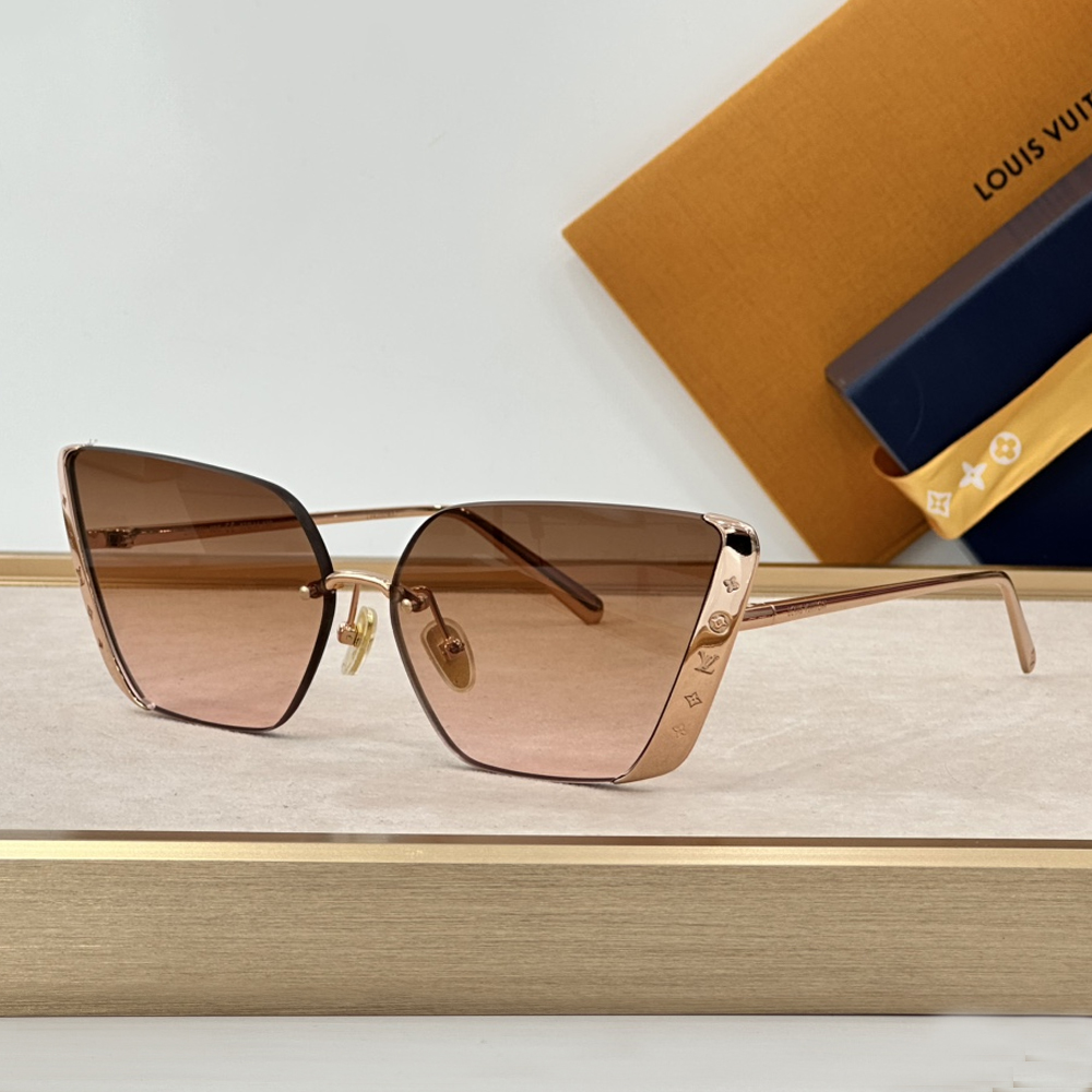 LV Metal Frame Sunglasses Top Quality