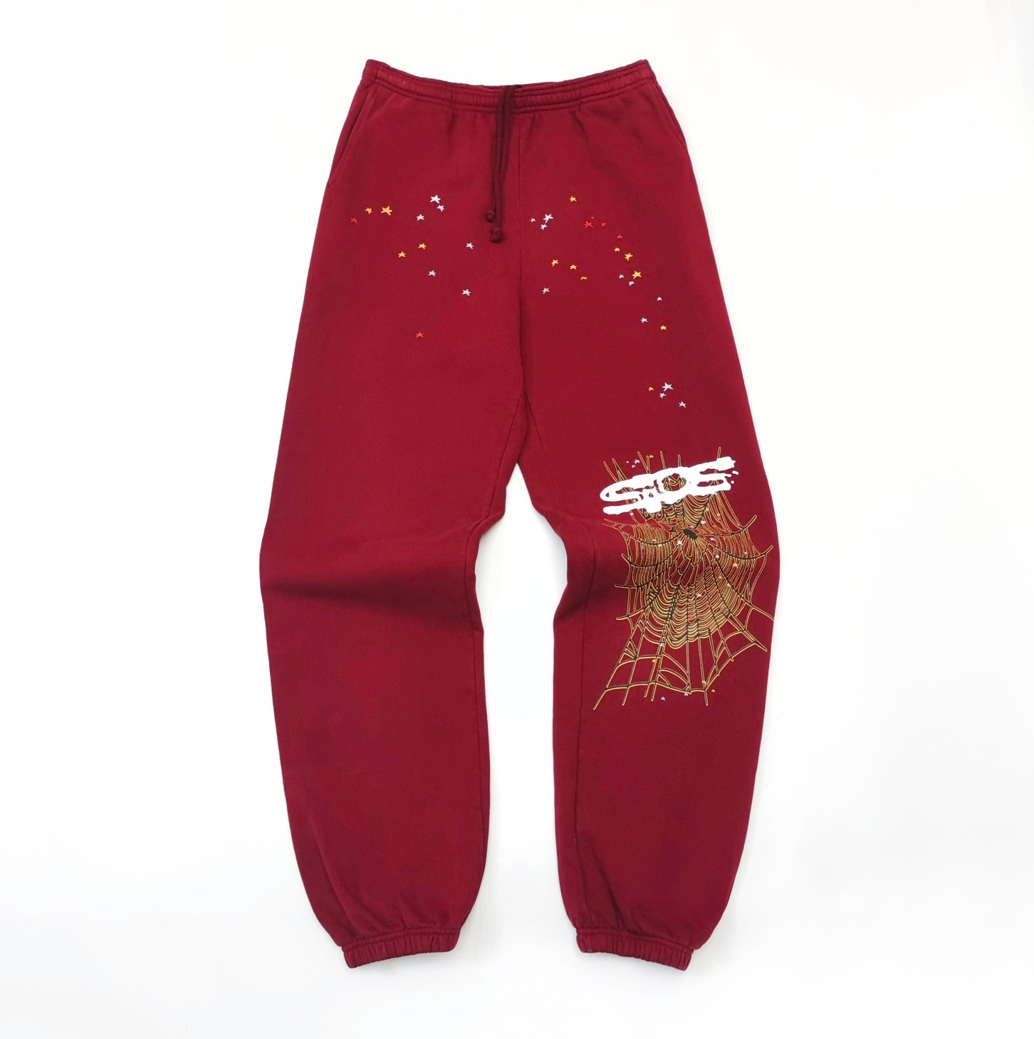 1:1 Best Quality Side Logo Pants Wine Red