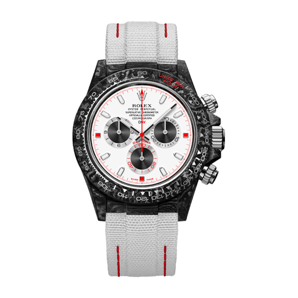 ROLEX Diw Daytona carbon speedster white 40mm oyster black【1:1 Replica】