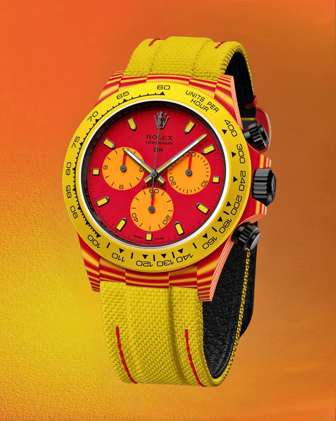 Quartz Fiber Rolex DiW Daytona VOLCANO【1:1 Replica】