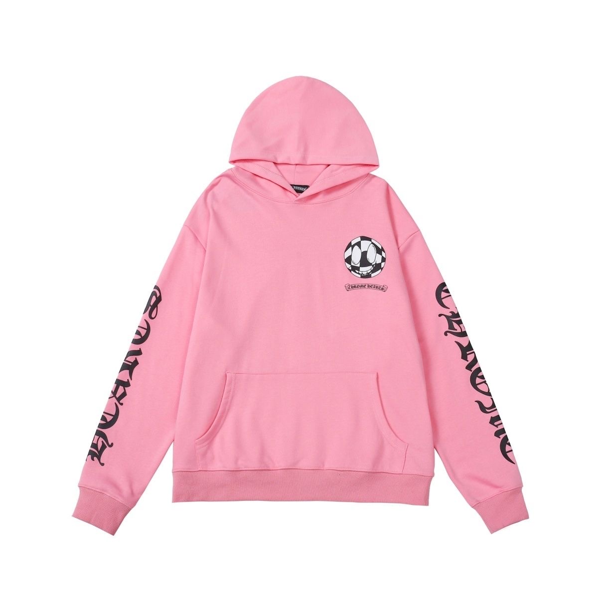 CH Checker Face Logo Hoodie Pink