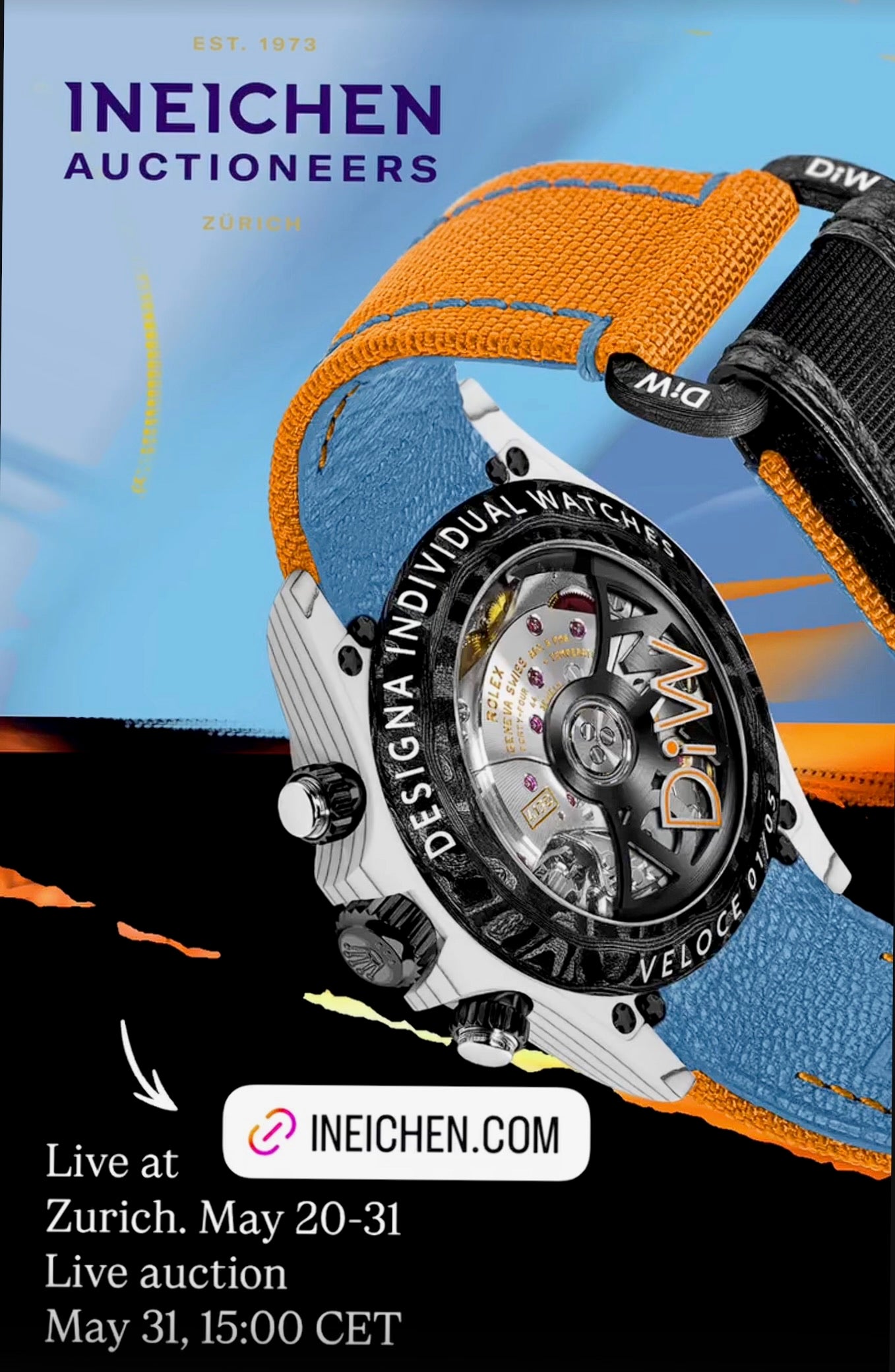 Quartz Fiber Rolex DiW Daytona VELOCE【1:1 Replica】