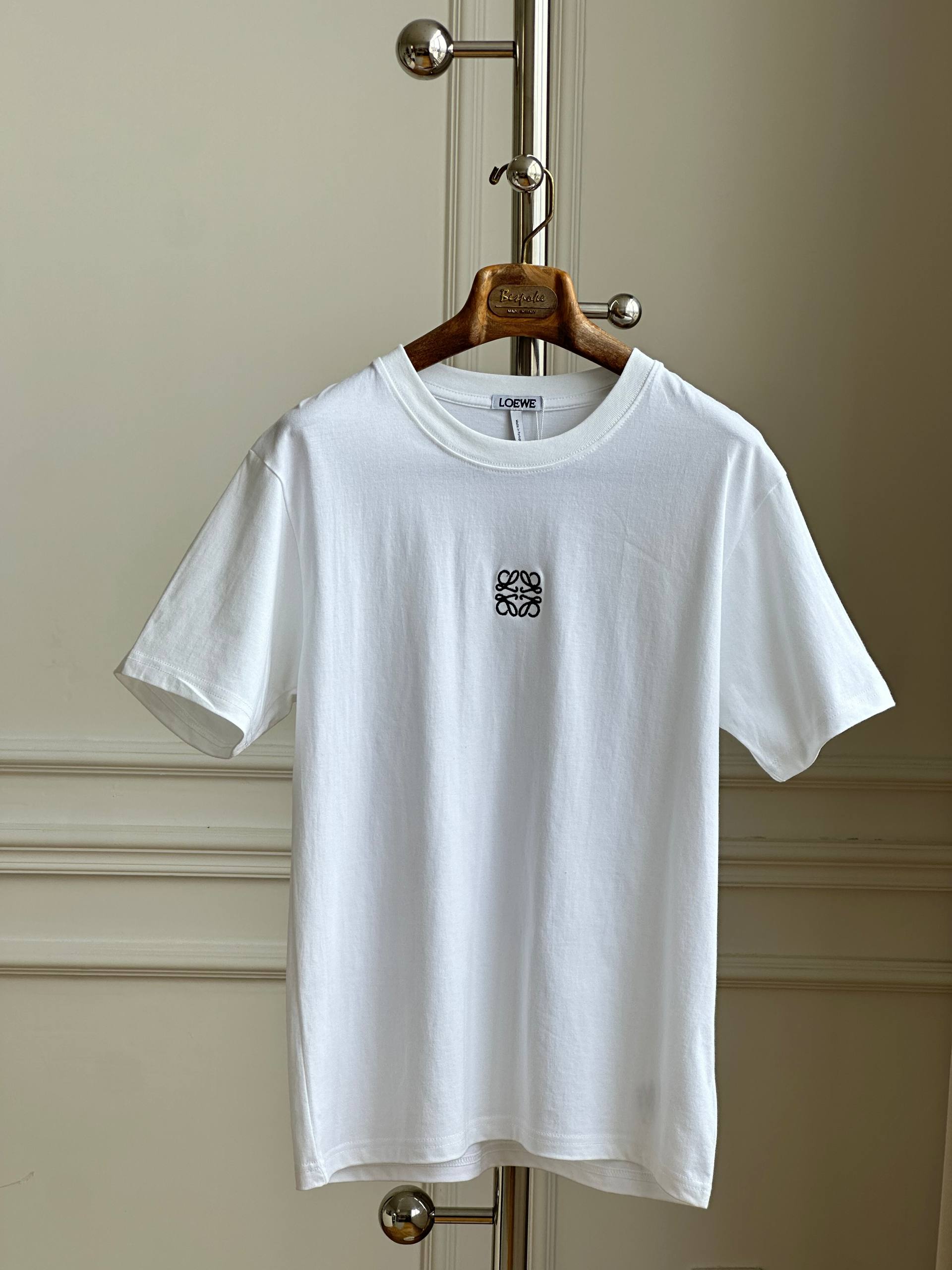 LOEWE Anagram Embroidered Basic Short-sleeve T-shirt