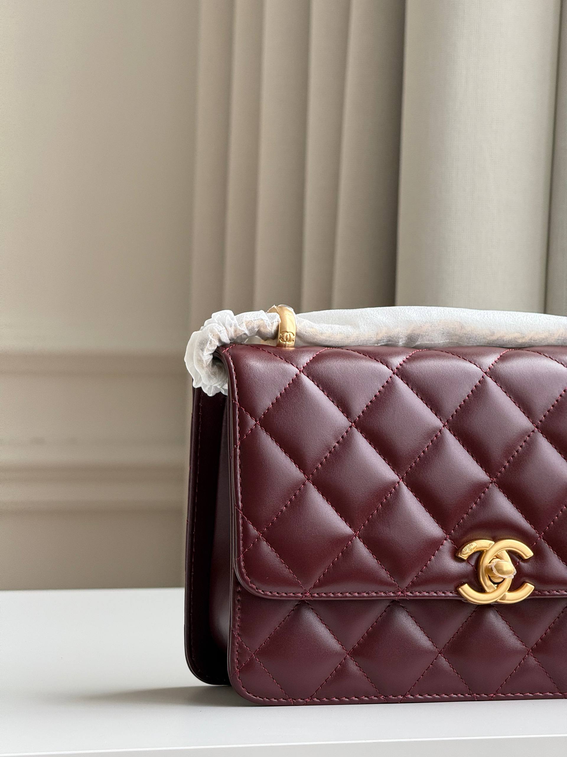 Chanel Burgundy Flap Bag