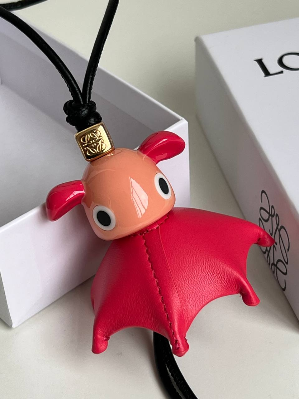 LOEWE Flying Bat Leather Bag Charm