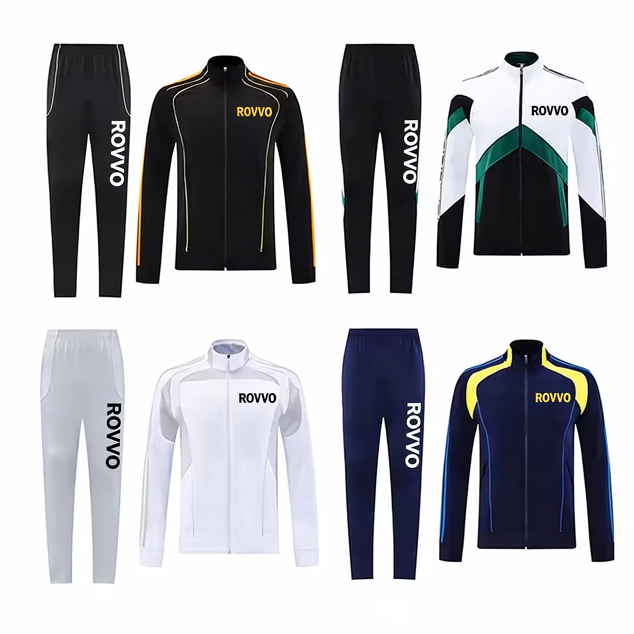 Custom Long Sleeve Football Jersey Training Sports Wear Full Zip Jacket Soccer Training Joggeing Winter Tracksuit for Men