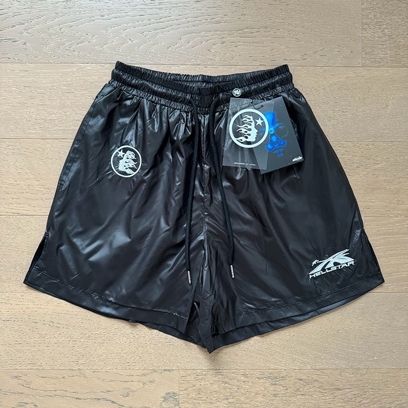 Black fashion embroidery short