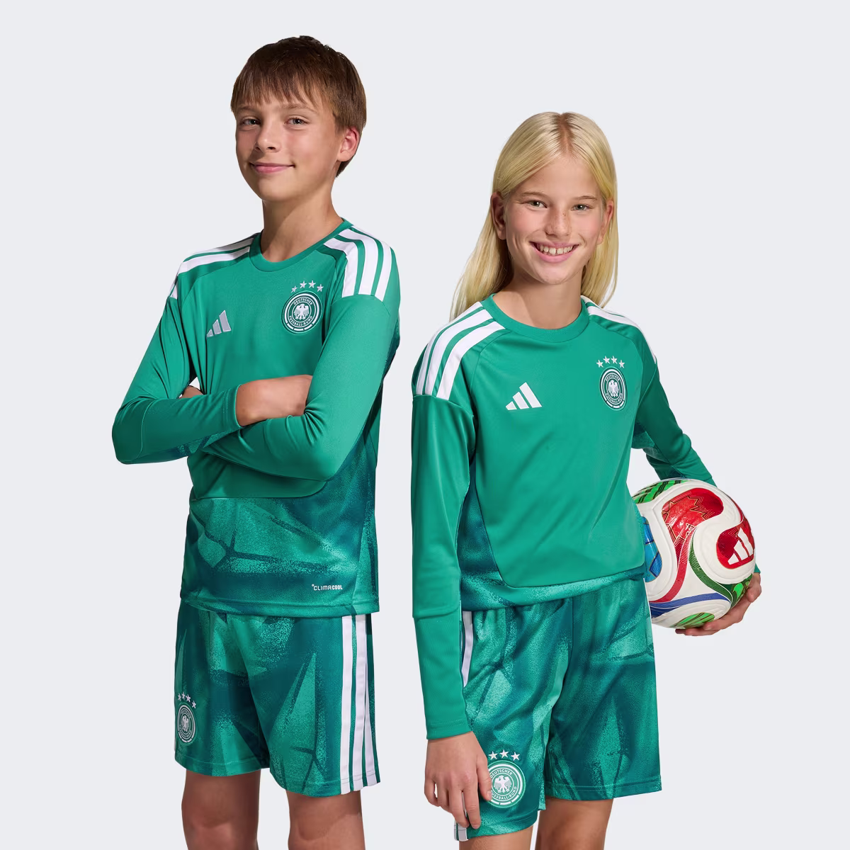 Deutschland 26 Kids Torwart-Heimtrikot, langärmlig