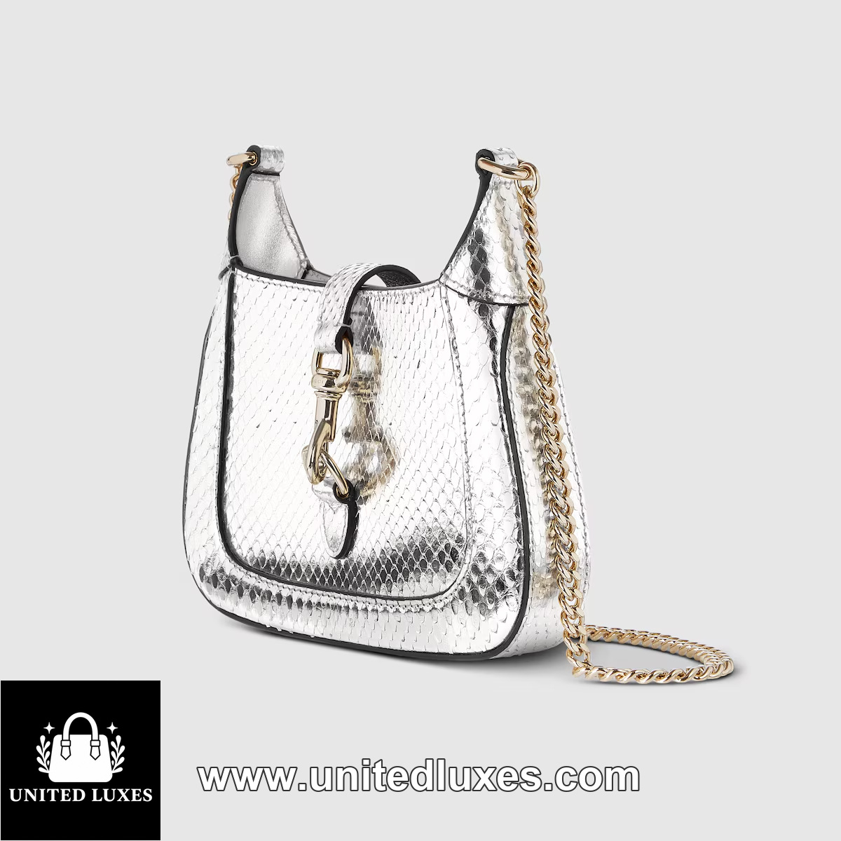 Replica Gucci Jackie Notte mini python bag