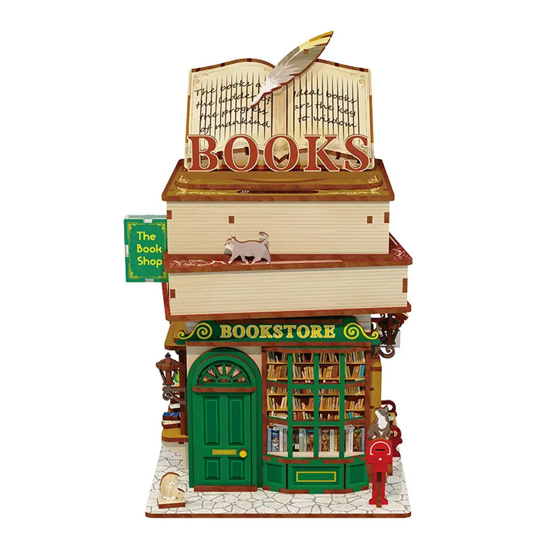Time Bookstore 3D Puzzle Model Doll House