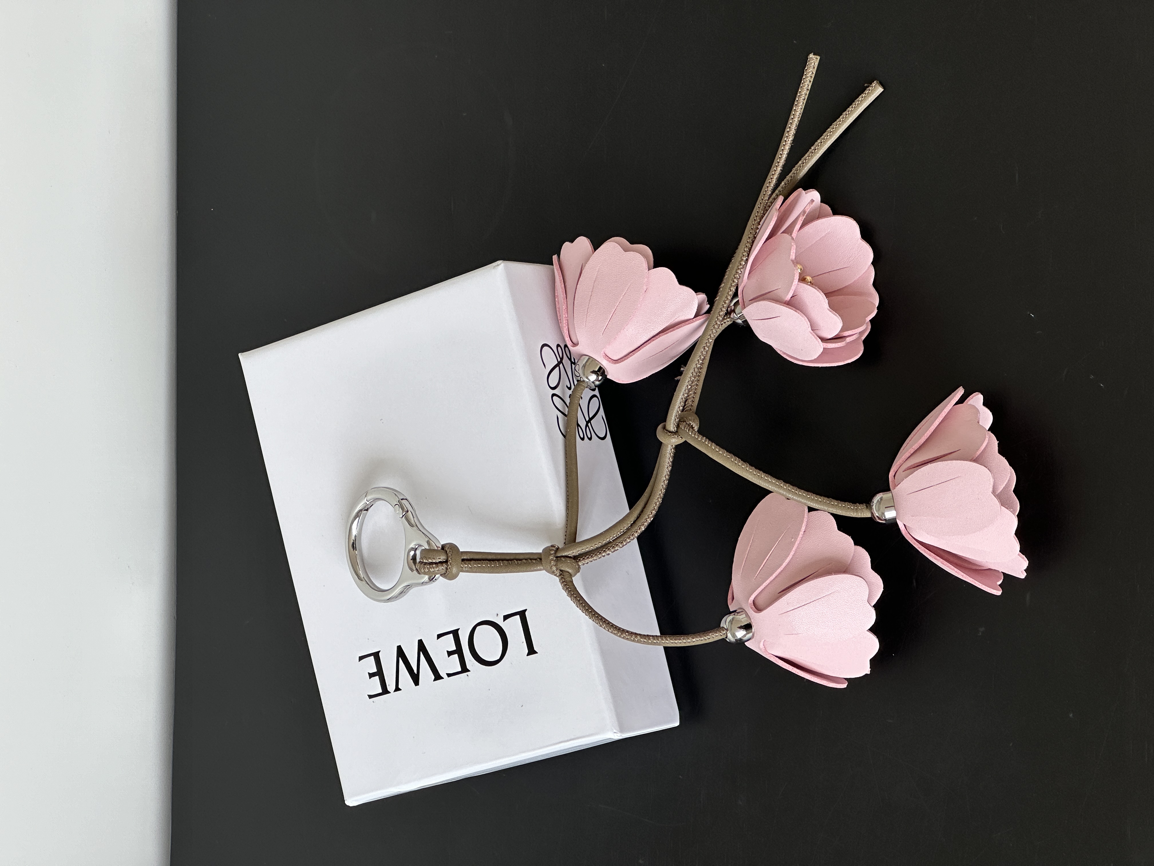 LOEWE Cherry Blossom Leather Bag Charm
