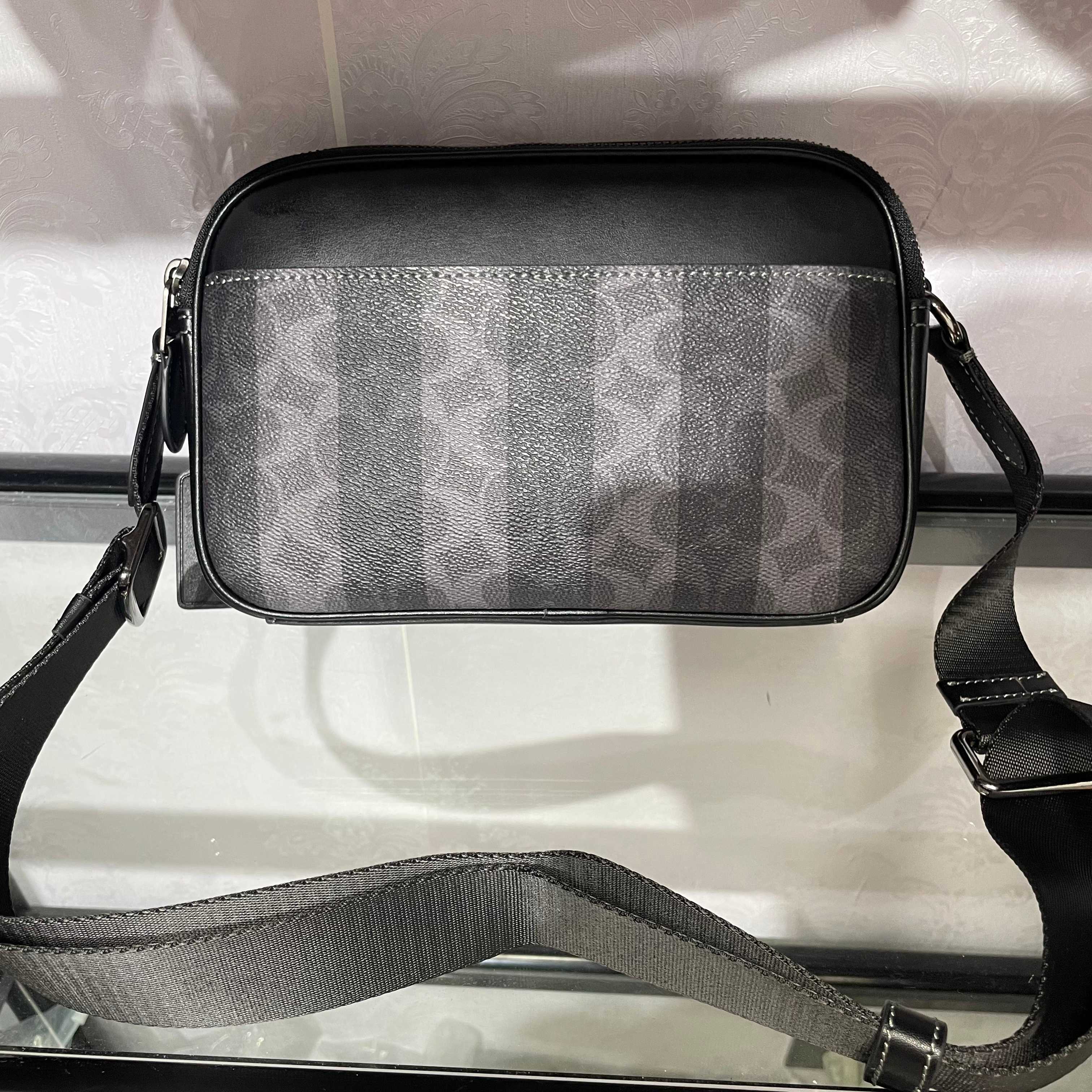 Men Handbag CDX92 Graham Crossbody Bag In Signature Canvas With Stripes