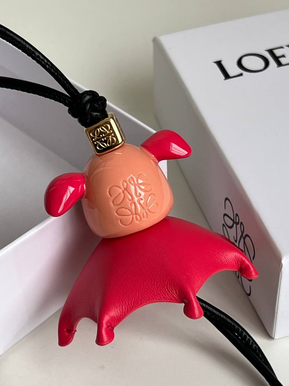 LOEWE Flying Bat Leather Bag Charm