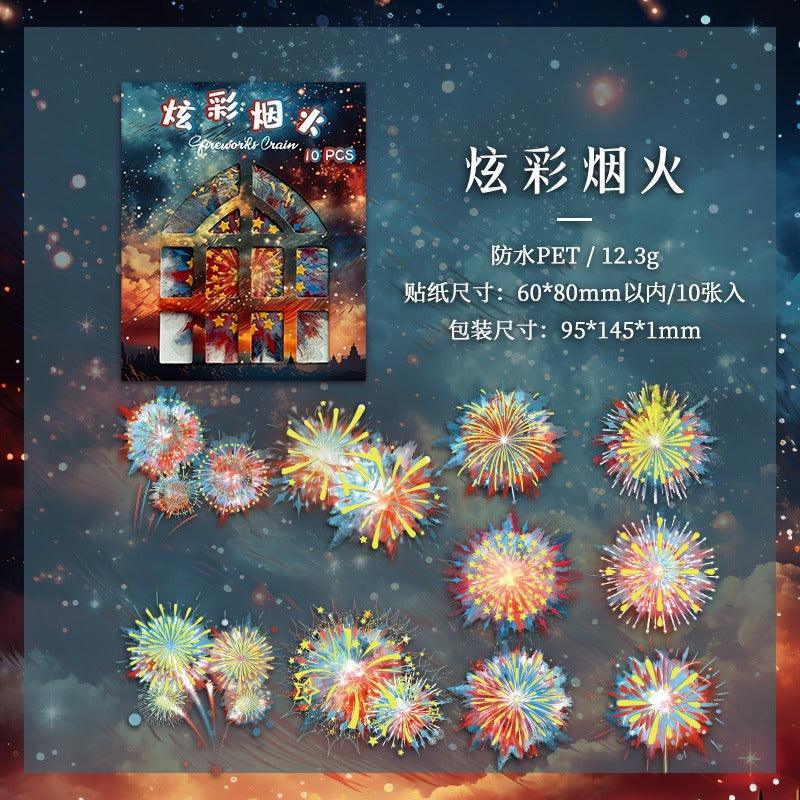 1072 Stickers Smoke Stars Like Rain Series