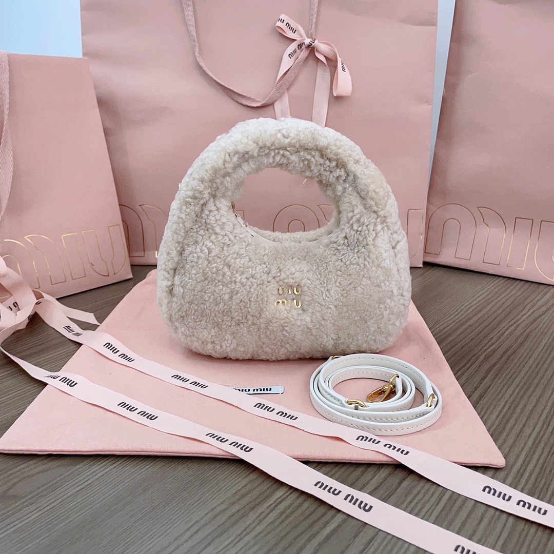 Miu Miu Wander Shearling Handbag,