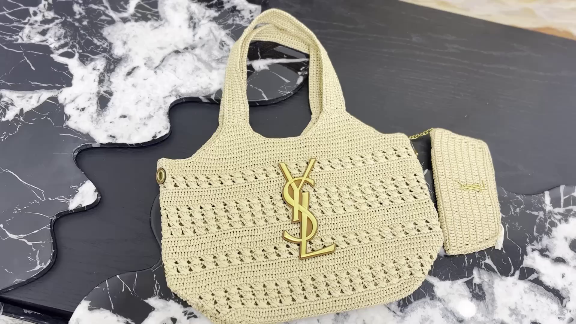 YSL Straw Bag