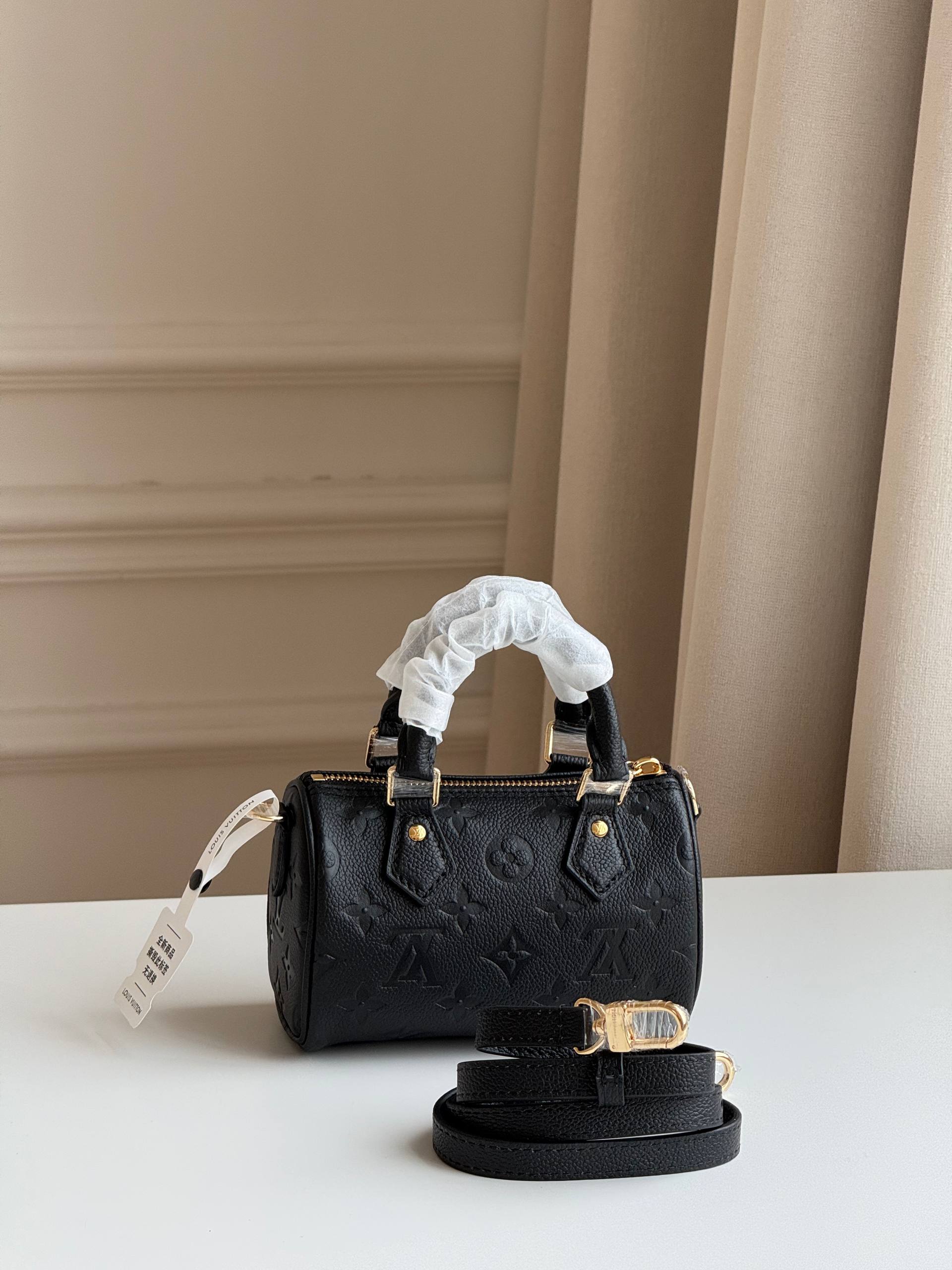 Louis Vuitton Nano Speedy Monogram Empreinte Mini Bag