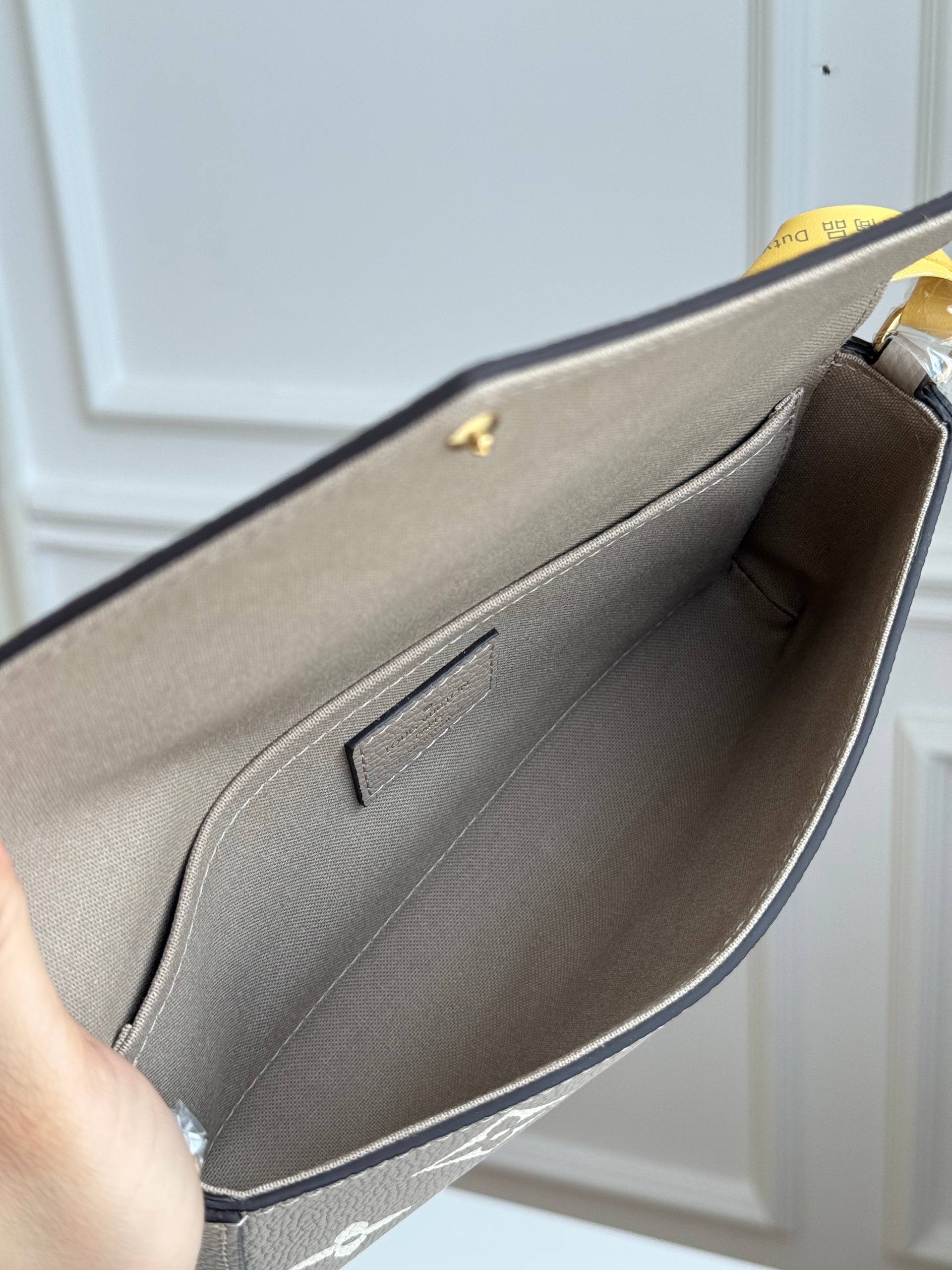 LV Giant Monogram Envelope Style Chain WOC Crossbody Wallet Bag