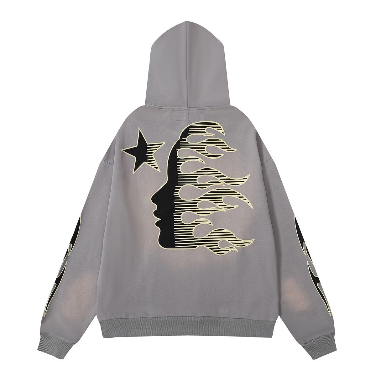 wasted grey hoodie