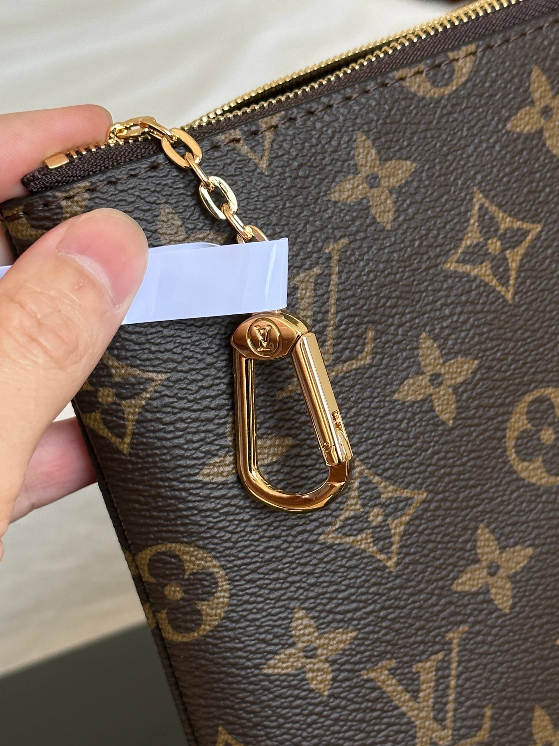 Louis Vuitton Large Monogram Canvas Zip Pouch Toiletry Bag