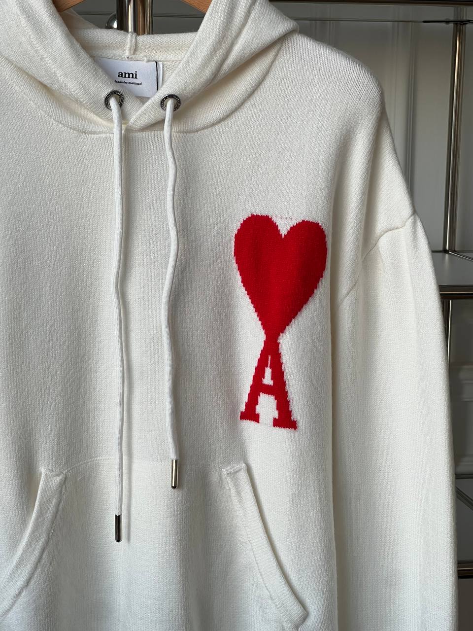 AMI Paris Ami de Coeur Knit Hoodie