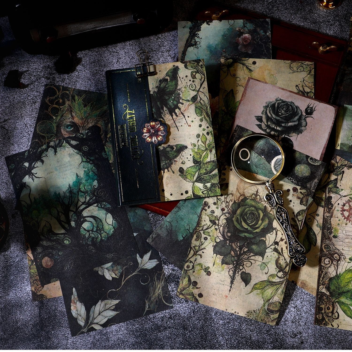 2192 Gothic Waltz Series DIY Planner Paper