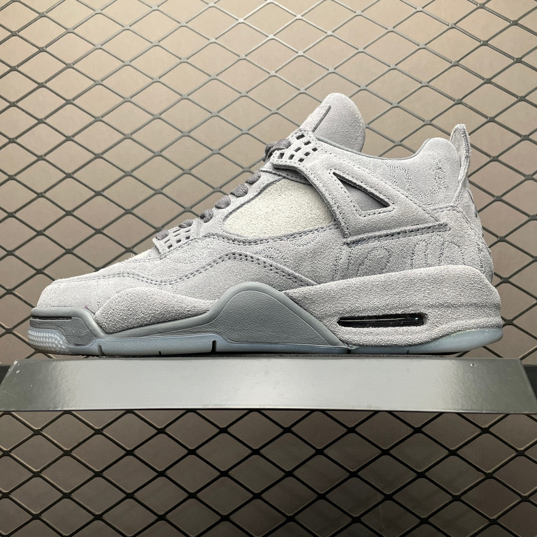 AirJordan 4 & Kaws sneaker Grey Color