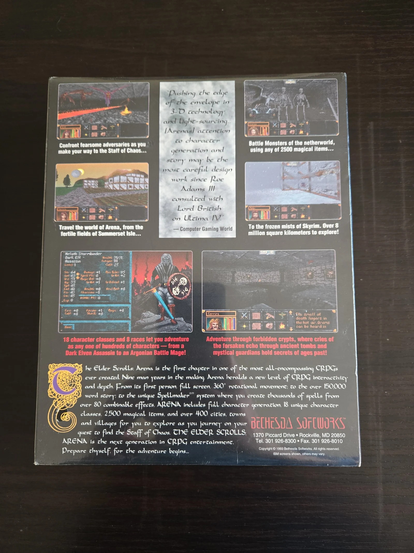 The Elder Scrolls Arena Brand New Sealed 9ETUC