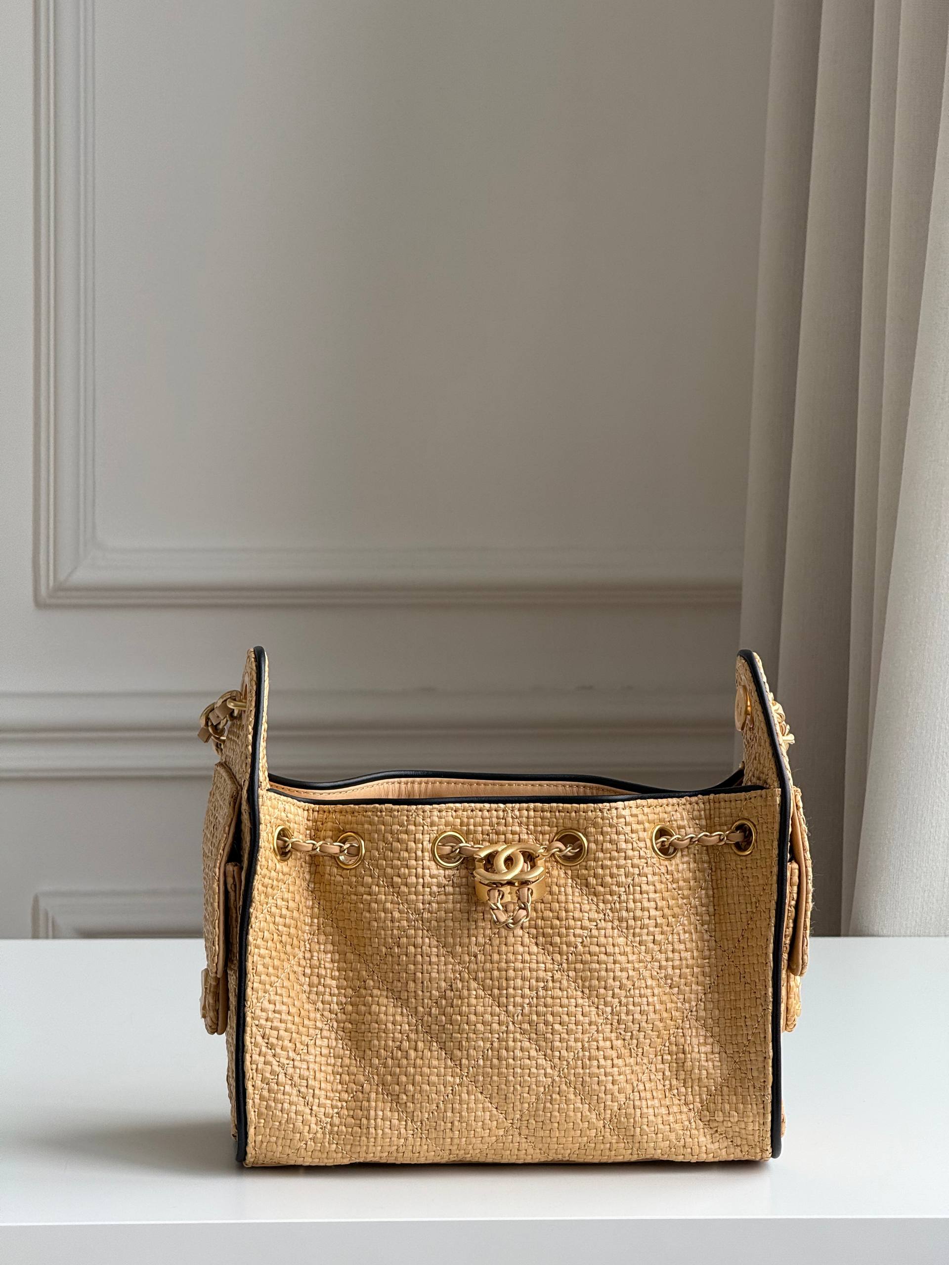 Chanel Mini 25 Hobo Bag in Raffia