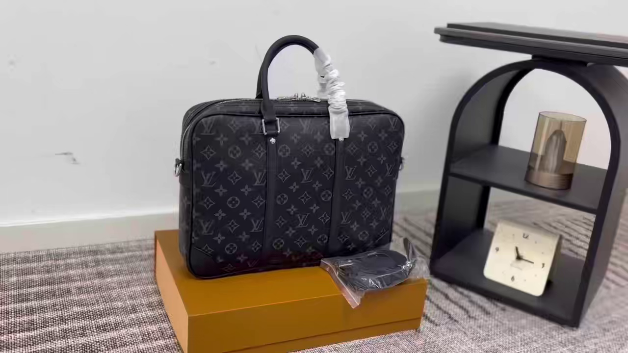 LV Briefcase Men's Shopping Bag